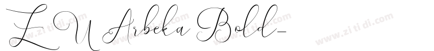ZU Arbeka Bold字体转换